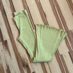 Chartreuse Flared Pants